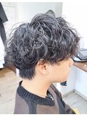シャドウパーマ　無造作パーマ　ツイストスパイラル
