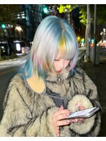 ヌル 原宿店(Null) セクションカラー/ルーツカラー/ブリーチデザインカラー/ウルフ