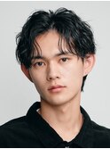渋谷メンズパーマフェザーパーマシャドウパーマセンターパート