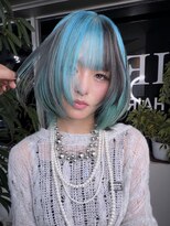 イエナ 渋谷(IENA)&nbsp;★ミントベージュロングウルフカットシアーバングミディアムヘア