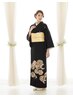 7:00～早朝料金込み♪持込みの留袖着付＋ヘアセット　 ￥31,350