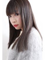 イソラブル(ISOLA-blu) 【ストレートバング】ハイライトグレージュ×ストレート