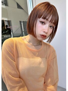 ミンクス渋谷スマートサロン(MINX shibuya smart salon) あごラインのヘルシースタイルぷつっとボブ