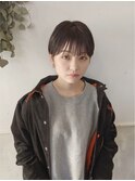 小顔愛されショート大人ガーリーチョコレートベージュ