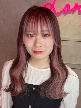 ロンドヴァリー 渋谷店(Lond vallee) 前髪インナーカラーベビーピンク!