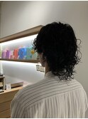 簡単なスタイリングできまるパーマ