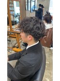 波巻きパーマ/スパイラルパーマ/刈り上げ
