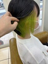 シャルティア(SHALLTIA) グリーンインナーカラー【山口インナーカラー】