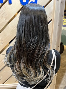 プレイフル(PLAYFUL) グラデーションカラーロングスタイル