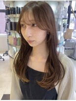 プランタン フォー ヘアー(printemps FOR HAIR)&nbsp;__ベージュブラウン__レイヤーカット__顔周りカット