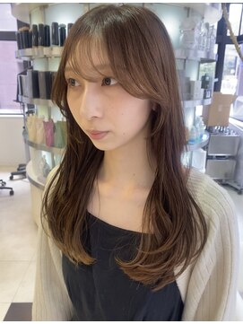 プランタン フォー ヘアー(printemps FOR HAIR) __ベージュブラウン__レイヤーカット__顔周りカット