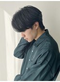 黒髪センターパート