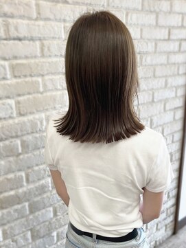 アレゴ(Allergo) 外ハネボブ/レイヤーカット/うる艶髪/オリーブベージュ