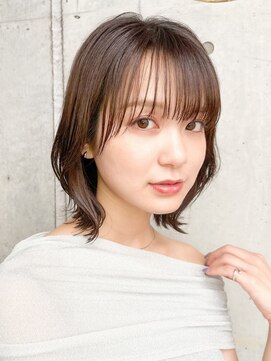 ロンドホットリップ 立川(Lond hot lip) 【Nanatsu】韓国ボブ×くびれボブ×グレージュカラー