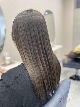 リノ(Lino) 縮毛矯正/アッシュベージュ/艶カラー