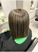 白髪ぼかしハイライト