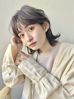 リグリー(regree)&nbsp;レイヤーボブ/外ハネボブ/アッシュベージュ/グレージュ/髪質改善