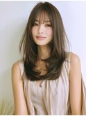 ☆ホワイトグレージュミニウルフデジタルパーマチェリーブラウン