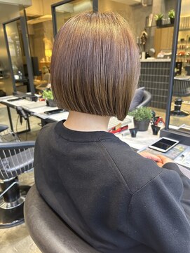 レーヴバイロンド 仙台(Reve by Lond) 切りっぱなしボブ髪質改善縮毛矯正酸性ストレート韓国前髪学割