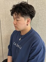 ニアウ 太田店(Niau)&nbsp;メンズパーマリバースショートベリーショートツイストパーマ眉毛