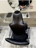 髪質改善 スーパーロング ワンレングス レイヤー 韓国風巻き