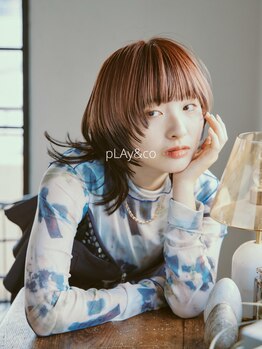 プレイアンドコー 日立店(pLAy&co)の写真/1人1人の魅力を最大限に引き出す小顔デザインにオーダー集中!!毎朝のセットが簡単&思い通りの仕上がりに◎