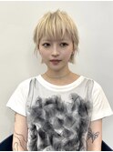 【arteHAIR】ブロンドショート×ウルフレイヤー