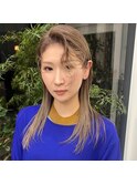ブリーチ　ブラウンベージュ　バレイヤージュ