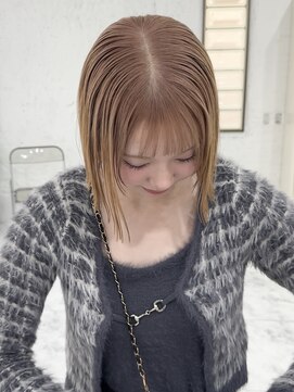 シーン(scene) ミルクティーベージュ×ボブ