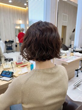 ショートボブパーマ
