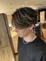 アンソメット 筑後店(UN SOMMET)&nbsp;ハイライトカラー　メンズフェザー　ショート