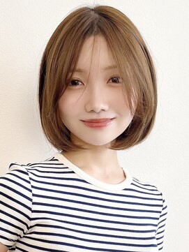 セイドット オモテサンドウ(Say. omotesando) Say.ひし形ボブ韓国ボブレイヤーボブミディアムオリーブグレー