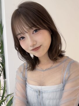 リリット(ReLit) マレットヘアハイライト髪質改善オリーブグレーココアベージュ