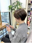 後頭部ふんわり×横顔美人|大人の美シルエットショート