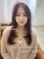 ソワン ドゥ ブレス エルネ 立花店(soin de brace elne)&nbsp;レイヤーカット/透明感たっぷりカラー