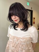 ニコフクオカヘアーメイク(NIKO Fukuoka Hair Make)&nbsp;【NIKO】ミディアムレイヤー.ハッシュカット.福岡ダブルカラー