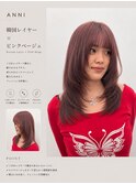 ワンホンレイヤー/ミルクティーブロンド/ダークブルー/松戸駅