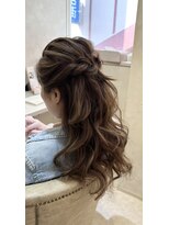 プランツヘアー 高宮店(Plants hair)&nbsp;ゆるふわハーフアップ 高宮 大橋 平尾 薬院 南区 野間 大楠