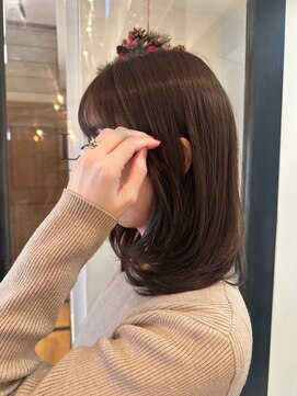 ラボヌールヘアーレーヴ 池袋店(La Bonheur hair reve) ミディアムレイヤー/ブラウンベージュ/艶髪/佐藤