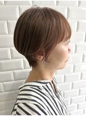 [横浜駅/ショートボブ/ショートカット/顔周りレイヤー］
