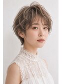 大人のニュアンスショートパーマ