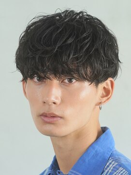 フィフス 大分(fifth) 大分シャドウパーマメンズカットラウンドマッシュツーブロック