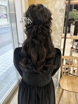 カノン(kanon hair&beauty)&nbsp;ハーフアップアレンジ/ハーフアップ