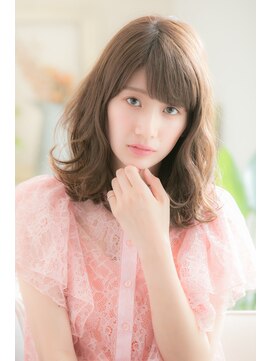 ファイル バイ リトル(file by little) Aラインのゆるふわミディ