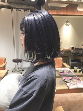 エイト 溝の口店(EIGHT) 【EIGHT溝の口】お客様スタイル_デザインカラー切りっぱなしボブ