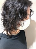 《長谷川》ウルフレイヤーハードパーマ　伸ばしてる方におすすめ
