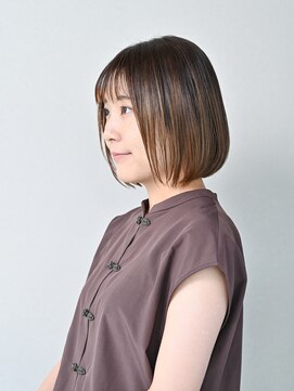 メル(Mel) ☆小顔前下がり美人　ぱつっとボブ☆ミニボブ/ショートボブ