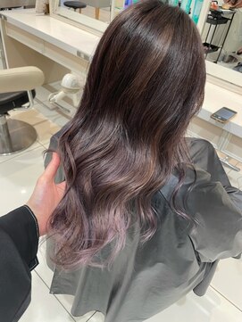 アッシュ 武蔵小金井店(Ash) ＼白髪ぼかしバレイヤージュ×パールラベンダー／