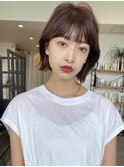 大人かわいい韓国風ボブ/切りっぱなし