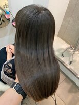 インデックスヘアー 錦糸町店(in'dex hair)&nbsp;髪質改善グレージュカラーカーキベージュレイヤーロング錦糸町